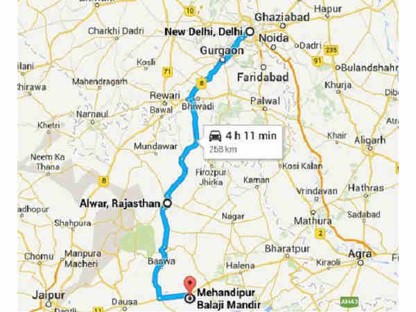 यात्रा गाइड: दिल्ली से मेहंदीपुर अब सिफ 4 घंटे में यात्रा गाइड: दिल्ली से मेहंदीपुर अब सिफ 4 घंटे में