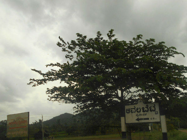 रास्ते में साइनबोर्ड