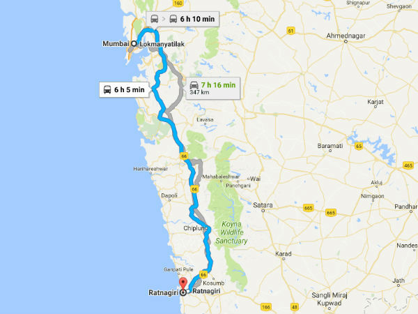 कैसे पहुंचे रत्नागिरि