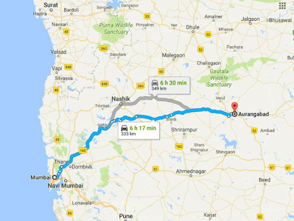 मुंबई से औरंगाबाद कैसे पहुंचे