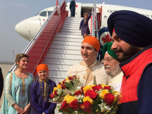 अमृतसर पहुंचे कनाडाई प्रधानमंत्री जस्टिन ट्रूडो